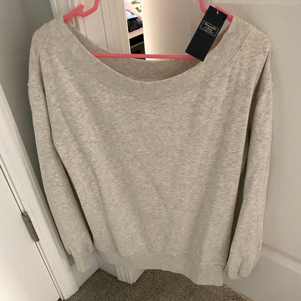 Abercrombie off the shoulder sweatshirt
